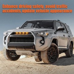 LED Grill Lights for 2014-2019 Toyota 4Runner Amber Light with housing