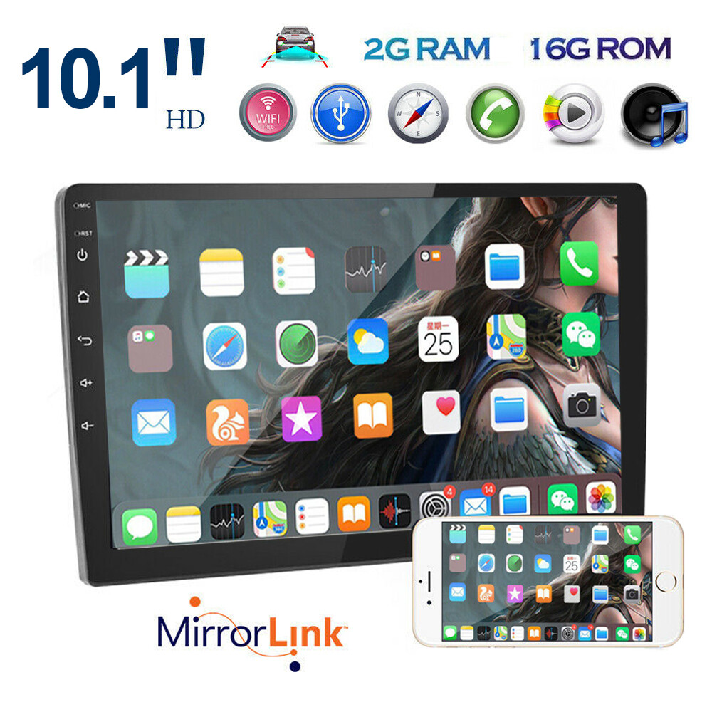 10 Inch 2 Din Car Stereo Radio Android GPS Wifi Touch Screen MP5 Player 2+32GB