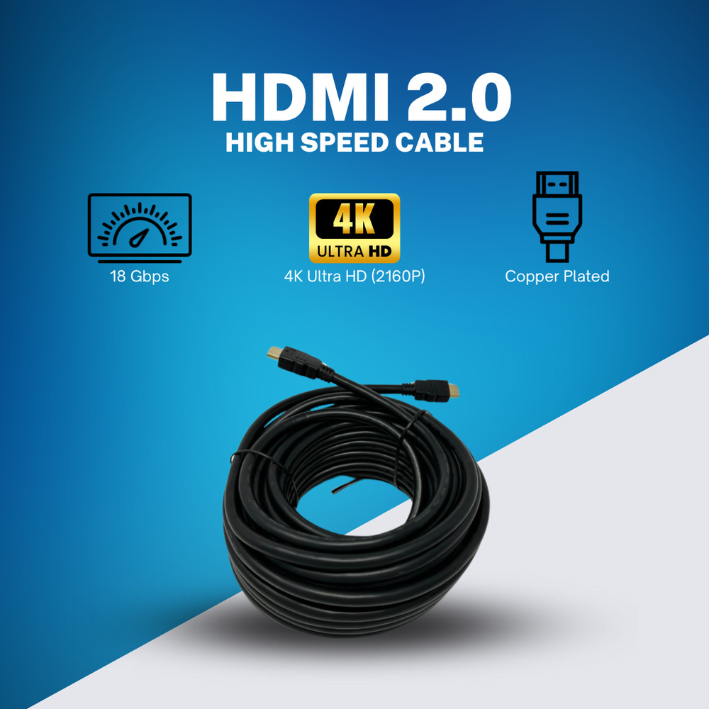 4K 2.0 HDMI Cable 4K x 2K High Speed 3D HDTV – 12, 15, 20, 25, 35 Ft