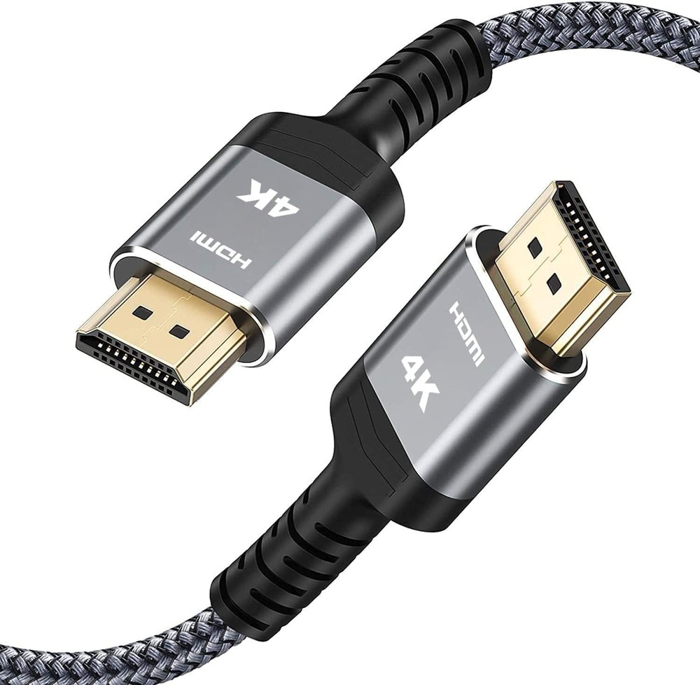 4K Long HDMI 2.0 Cable 15FT/4.5m – 4K@60Hz HDR Braided HDMI Cord, 18Gbps High…