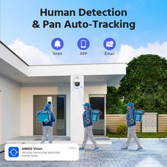 ANNKE 3K 5MP PoE Security IP Camera Full Color Night Vision Two Way Audio H.265+