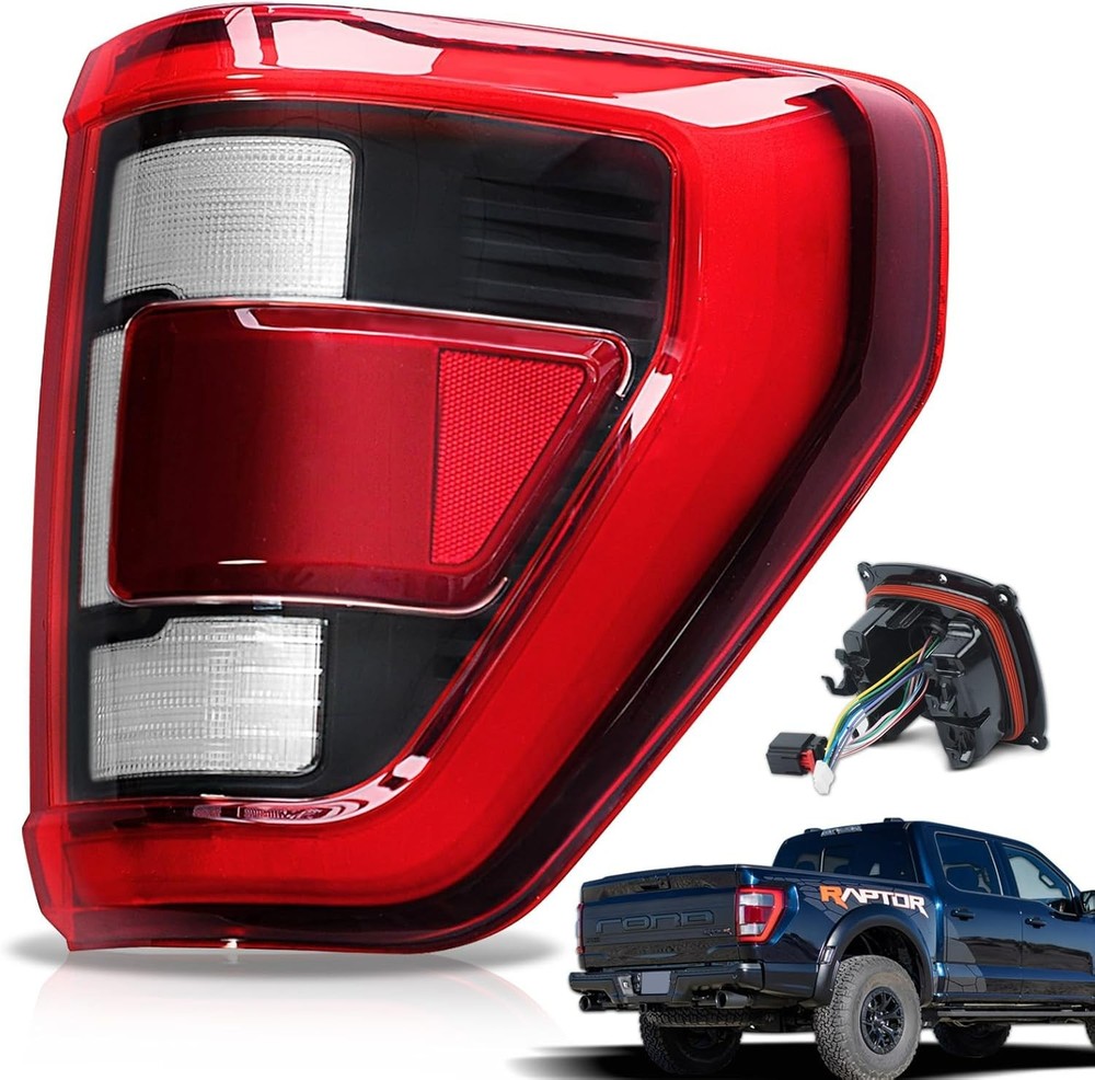 LED Tail Lights Compatible with Ford F150 2021 2022 2023 Raptor with Blind Spot