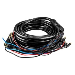 30ft Medusa Cable 10-Channel RCA with 3×12 Ga Black, Blue, Red Power Cables