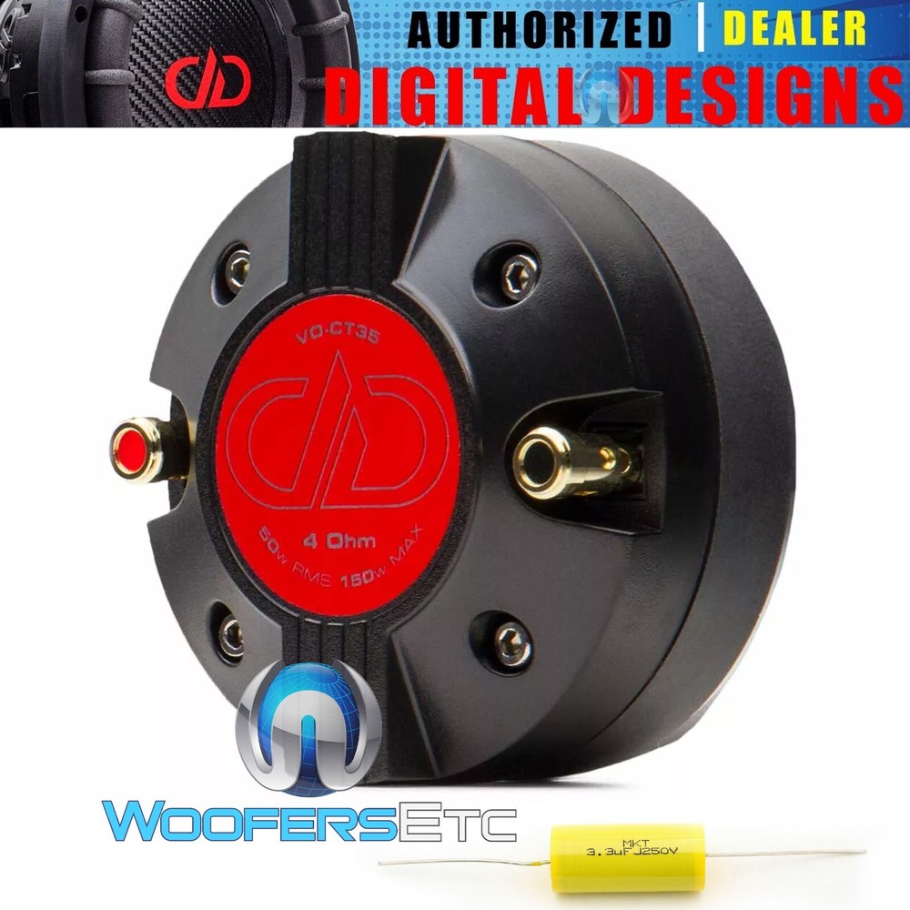 DD AUDIO VO-CT35 1.37″ 150W 4OHM VOICE OPTIMIZED PA COMPRESSION HORN TWEETER NEW