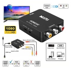 HDMI To RCA AV Converter Adapter 1080P CVBs 3RCA For Video Audio Xbox TV PC DVD
