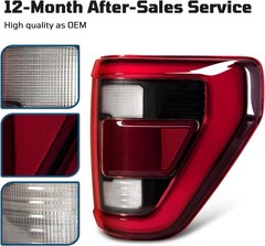 LED Tail Lights Compatible with Ford F150 2021 2022 2023 Raptor with Blind Spot