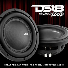 DS18 IXS10.4S Shallow Car Subwoofer 10″ 1000W MAX 500W RMS, Single VC 4 Ohms