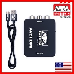 RCA AV to HDMI HD Converter Adapter Composite 3RCA CVBS Audio Video Wii NES SNES