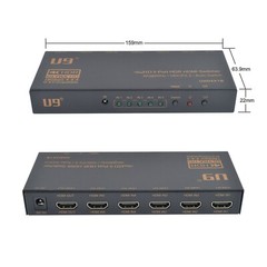 U9 ViewHD 4K60Hz 5 Port HDMI v2.0 4K 5×1 Switch 18Gbps HDR Dolby Vision UHD5X1B