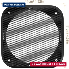 2Pcs Car Speaker Grille, 4 inch Speaker Grill Covers, Universal Metal Subwoofer