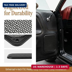 2Pcs Car Speaker Grille, 4 inch Speaker Grill Covers, Universal Metal Subwoofer