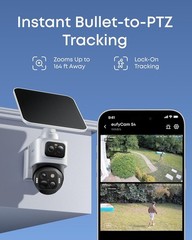 eufy eufyCam S4 Security Solar Camera Wireless Outdoor 4K UHD Color 360 Pan/Tilt