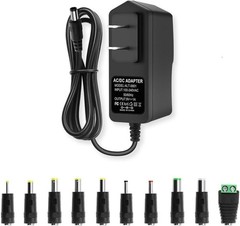 Universal Ac Adapter Power Supply 100-240v 50/60hz 1a Dc 9v Transformer & …