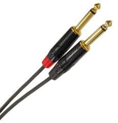 1/4″ (6.3mm) TRS Stereo Male to 2-1/4″ TS Mono (Tip/Ring) Male Audio Cable