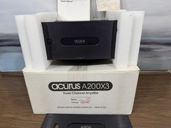 ACURUS by MONDIAL A200X3. Three channel Power Amplifier Working