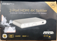 2 Port 4K HDMI Splitter KanexPro 4K SP-HD20-1x24K 60Hz HDCP 2.2 (Free Shipping)