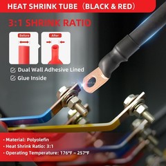 (10) Copper Lug 8 AWG Gauge 5/16″ Ring Wire Terminal Battery Cable Connector