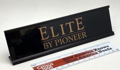 Pioneer Elite Component Stereo Desk Sign – Custom Gold Aluminum