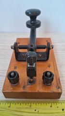 Vintage Morse Telegraph Key FEP Educational Wooden Russian Soviet USSR 1954