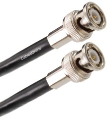 25ft RG6 BNC Male to Male 75 ohm CCTV/ SDI Video Cable, CablesOnline R-B6025
