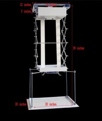 1M Projector Bracket Motorized Electric Lift Projector Lift with Remote Control