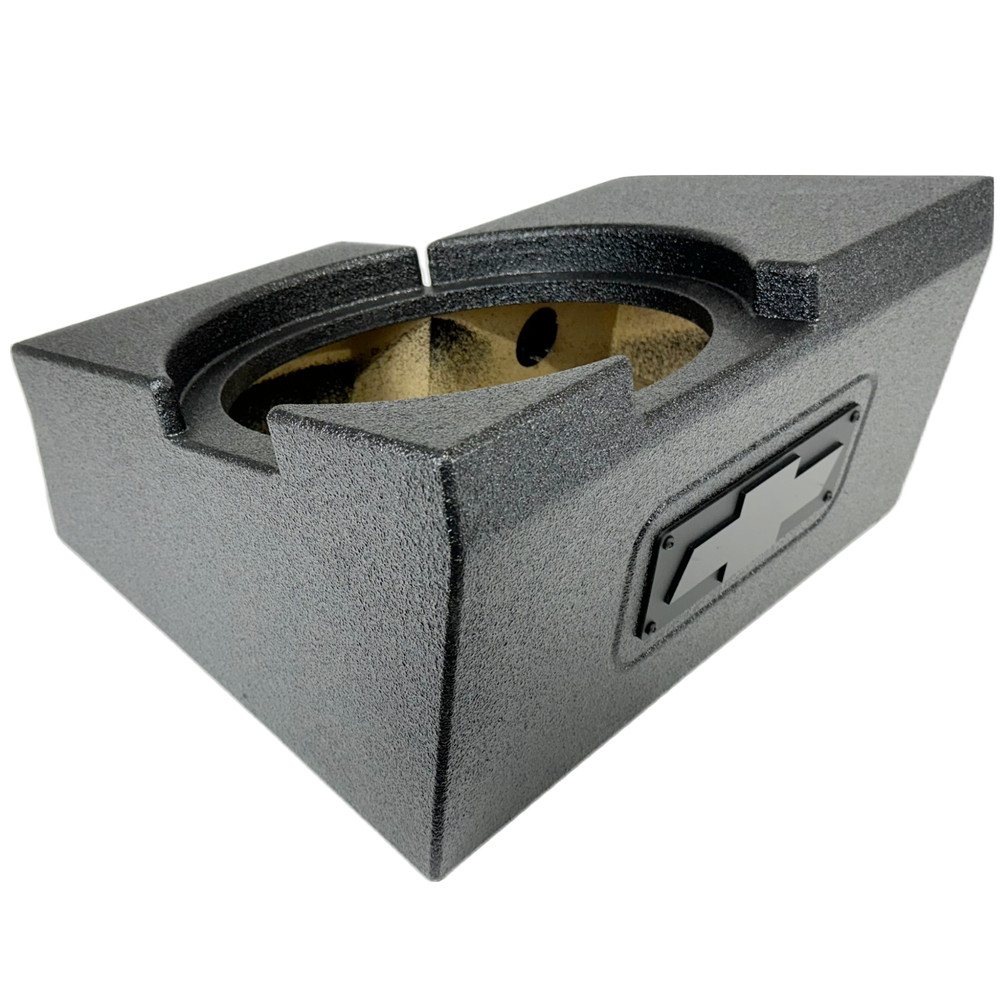 Silverado Sierra 19-24 Crew Cab Subwoofer Box Enclosure Single Woofer 1×12″