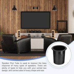 70mm x 88mm Speaker Port Tube Subwoofer Tube Bass Woofer Box 4pcs