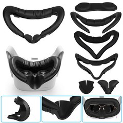 6IN1 Accessories Kit for Oculus Quest 2 VR Eye Face Cover Cushion PU Leather Pad