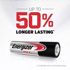 Energizer MAX AA Batteries (24 Pack x2), Double A Alkaline Batteries 48 Total
