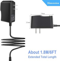 5V1A AC Adapter DC5V Power Supply Cord with 11 Plug Tips AC to DC 5Volt 1A 500mA
