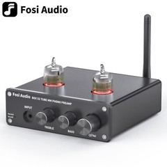 Fosi Audio BOX X3 MM Turntable Amp Bluetooth 5.0 Hi-Fi Tube Phono Preamplifier