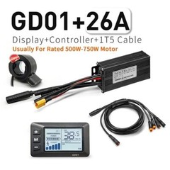 E-bike 24V/36V/48V 17A-30A Sine Wave Controller with Colorful LCD Display Kits