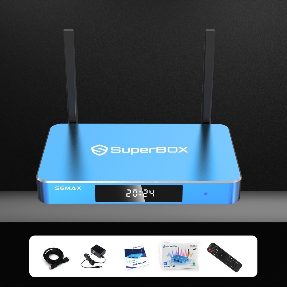 SuperBox S6 Max TV BOXNew Choice for Home Playback Authorized Dealer FedEx 2 Day