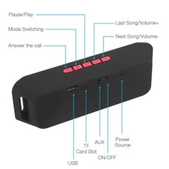 LOUD Bluetooth Speaker Wireless Outdoor Stereo Bass USB/TF/FM Radio