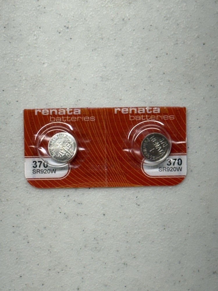 2 PACK RENATA 370 SR920W SILVER 1.55V EXP 5/2027 FRESH FREE SHIPPING USA