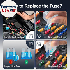 300Pcs Car Fuse Assortment Kit, 160 Mini Blade Fuses Automotive + 90 Standard Au