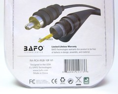 BAFO Premium 24K Gold Plated RGB Component Video Cable 10′ 10FT Retail Pack
