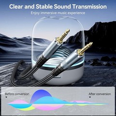 AUX Cable 10Ft, 3.5Mm Audio Cable Long Aux Cord Male to Male 10 Feet Auxiliary H