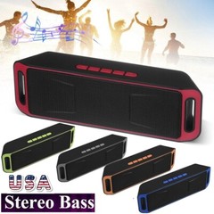 Bluetooth Wireless Portable Speaker Waterproof Stereo Bass USB TF FM Radio LOUD