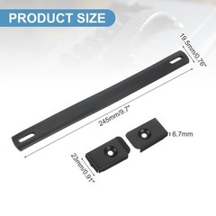 uxcell 9.7 Inch Speaker Handle Pull Cabinet Grasp Strap Style Inch, Black