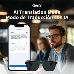 Bluetooth Smart Glasses with Speakers Eyewear Music translator Headphones Green