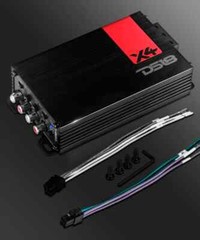 DS18 Ultra Compact Class D 4-Channel Powersports/Marine Speaker Amplifier Amp X4