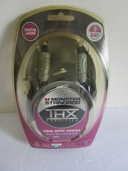 Monster THX Certified Fiber Optic Digital Cable 8 ft New Sealed !