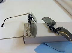 2 Pairs Clip-On Passive 3D Glass with Polarized Plastic Lenses for Vizio LG 3DTV
