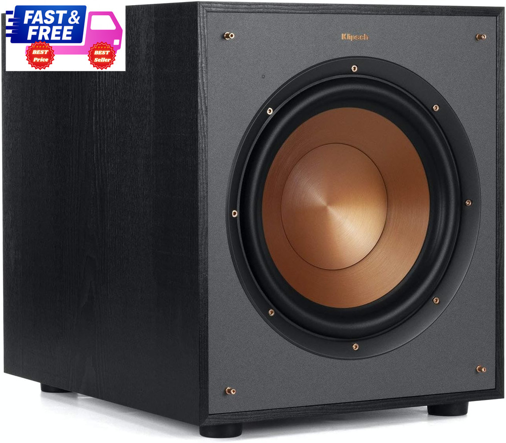 Klipsch R-100SW 10″ Subwoofer Deep Bass All-Digital Amplifier Home Audio