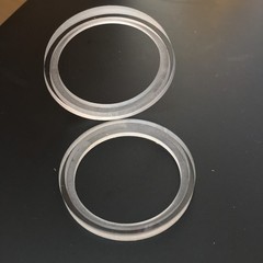 2Pcs 1″ 1inch Acrylic Transparent Speaker Ring Speaker Mounting Spacer Ring 56mm