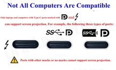 USB 3.0 Type C to Dual HDMI Adapter DisplayLink Mirror Dual 4K@30Hz Monitor Hub