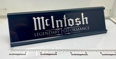 McIntosh Legendary Performance Desk Sign – Custom Made Aluminum Dual Sided