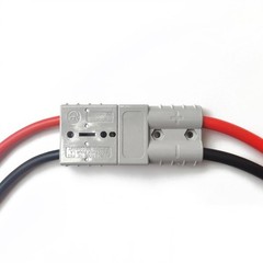 2 PCS 8AWG Cable 50A Connectors For LiFePO4 Battery M8 Terminal 1.64 Ft