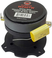2X WZ40TW 2400 Watts Maximum Power Handling Warzone Series Heavy Duty Titanium